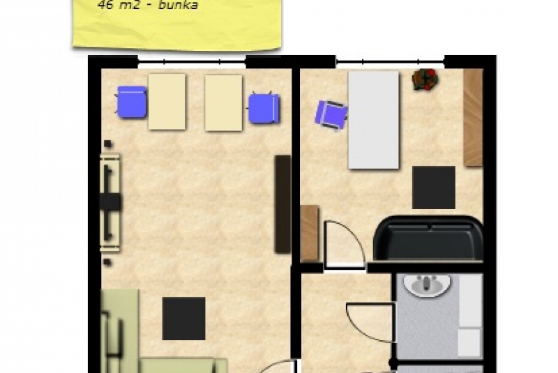 Kancelárie na prenájom / Bunka 46m2 - 2 samostatné kancelárie